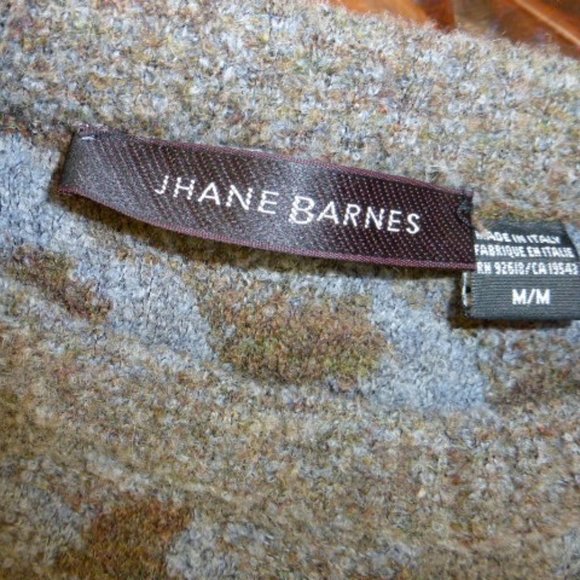 Jhane Barnes Italy houndstooth wool sweater M vintage - Picture 5 of 5